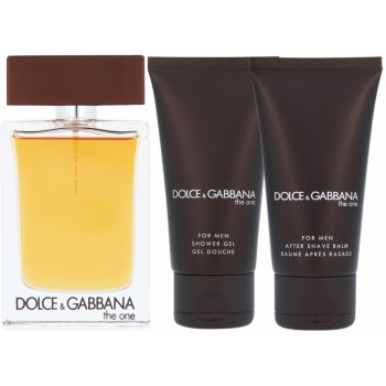 Dolce & Gabbana The One for Men EDT 100 ml + balzam po holení 75 ml + sprchový gél 50 ml darčeková sada