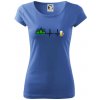 EKG z hôr na pivo - Dámske tričko Pure - 2XL ( Svetlomodrá )
