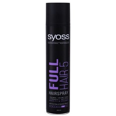 Syoss Full Hair 5 lak s pětinásobným efektem pro slabé a řídnoucí vlasy 300 ml pro ženy
