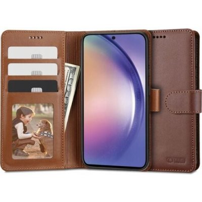 Puzdro Tech-Protect Wallet Book Samsung Galaxy A54 5G - hnedé