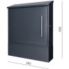 DOPREDAJ schránka poštová, max formát listu A4, Antracit