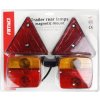 Amio 02095 Sada zadných magnetových svietidiel pre prívesný vozík