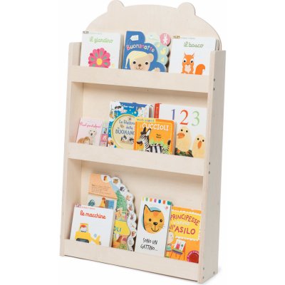 Mobli Dotty, Natural Haus, detský regál na knihy, Montessori, multiplex, 60 × 95 × 13 cm (DOTTYN-O)