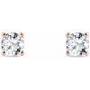 Diamantové náušnice z ružového zlata KLENOTA K0719054