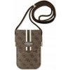 Guess 4G Stripes Phone Bag, hnedá
