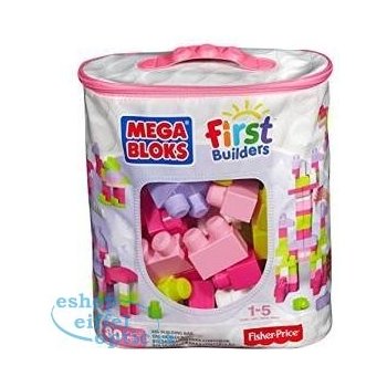 Mega Bloks First kocky 80 růžové