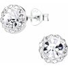 Flor de Cristal Puzetové náušnice číry zirkón (925/1000, 2,8 g)