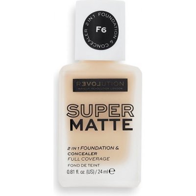 Revolution Relove Super Matte 2 in 1 Foundation & Concealer make-up F6 24 ml