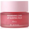 KLAVUU – Nourishing Care Lip Sleeping Pack Berry - Výživná nočná maska na pery s bobuľovým ovocím 20g