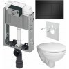 Tece Set modulu pro zazdění, EBS WC Boreal, sedátka a tlačítka, černá matná 1 set