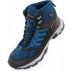 Trekové topánky Black Crevice Men Trekking High Waterproof Blue-Orange