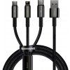 Baseus CAMLTWJ-01 Tungsten Gold 3v1 Kabel USB-C, Lightning, MicroUSB 1.5m