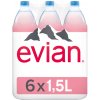 Evian Prírodná neperlivá minerálna voda 6 x 1,5 l