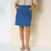Cargo denimová sukňa modrá