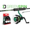 Přívlačový set Delphin GreenSpin prut Wasabi Spin 2,40m 10-30g + naviják Elixír 3000