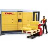 Bruder 62251 BWORLD Pobočka přepravce DHL s figurkou