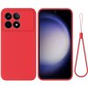 VSETKONAMOBIL 69342 RUBBER Ochranný kryt pre Xiaomi Poco X6 Pro 5G červený