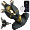 SuperLove Perfect Expander Thrusting & Vibrating Anal Plug with Remote & App Black