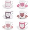 TESCOMA myCOFEE Cukor biela porcelánové šálky na espresso s tanierikmi 6 x 90 ml - osobný odber v predajni zdarma