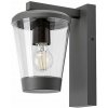 RABALUX 7266 Savano exteriérové nástenné svietidlo 1xE27 IP44 antracit, priehľadná