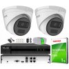 Hilook by Hikvision Sada na monitorovanie IP 4MP, 2 IP kamery, záznamové zariadenie 4ch PoE - HiLook od Hikvision