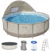 Bestway 561FY Záhradný bazén s rámom a prístreškom 396 x 107 cm