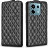 Peňaženkové kožené puzdro Diamond Flip na Xiaomi Redmi Note 13 Pro 4G - Čierna