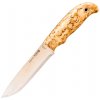 Helle HE-201610 Didi Galgalu outdoorový nôž 13,2 cm, drevo kučeravej brezy, kožené puzdro