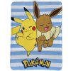 Lilo a Stitch Dětská deka Pokémon Pikachu a Eevee 100x140cm