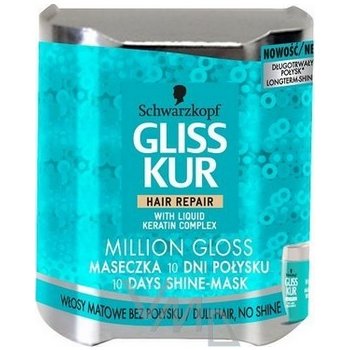 Gliss Kur Million Gloss vlasová maska pro 10 denní lesk 150 ml