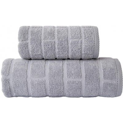 GRENO Brick - svetlosivý - bavlnené uteráky a osušky svetlošedá Bavlna 50x90 cm