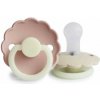 Frigg Dvojbalenie cumlíkov frigg daisy night blush/ cream, 0-6m, silikón