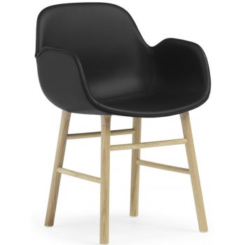 Normann Copenhagen Form Armchair Ultra Leather čierna / dub