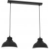 Luminex | Luster na lanku SVEN 2xE27/15W/230V čierna | LU9082