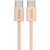 Hama 201727 USB-C 2.0 Fabric 1m oranžový