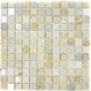 Sklenená mozaika s prírodným kameňom XCM CR27 viacfarebná 30x30 cm