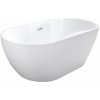 BESCO NAVIA voľne stojaca akrylátová vaňa s prepadom 160 x 80 cm, biela #WAS-160-N