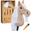 PEGAZ CLUB originálny Hobby Horse A3 Kôň Izabelovitý kantár opraty mrkva