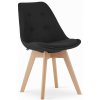 SUPPLIES NORI Jedálenská škandinávska stolička - čierna