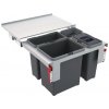 Odpadkový kôš Franke Sorter Garbo 60-3 1 x 8l + 1 x 12l + 1 x 18l