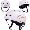 Detská cyklistická prilba Ochranná Nastaviteľná na kolobežku skateboard M LED
