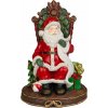 Dekorácia MagicHome Santa na tróne, 14x14x20 cm
