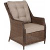 Ratanea Záhradné ratanové kreslo BERKLEY tmavohnedé