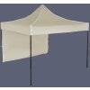 Expodom Párty stan 3x3m – oceľový, 1 bočná plachta, Béžová