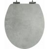 Poseidon WC sedadlo Grey Stone, softclose, skrutkované, MDF, HY-M263-MM9020