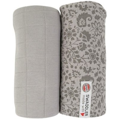 Lodger Swaddler Flower Tribe 2balenie 120 x 120 cm Mist