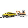 Bruder Terénne servisné auto RAM s minibagrom