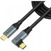 AKASA - Right Angle USB-C 100W PD Charging Cable AK-CBUB68-10BK