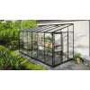 Skleník VITAVIA IDA 7800 sklo 3 mm + PC 6 mm čierny LG4650 - Vitavia Garden - m - oceľové sponky - hliníkový skleník - 15 rokov na vybrané vlastnosti AL konštrukcia - zmluvné - 10 rokov na nerozbitnos
