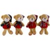 Šálový medveď na zavesenie - plyšová figúrka, 12 cm, rôzne druhy